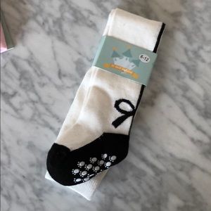 Mary Jane Bow Back Non-Skid Baby Tights